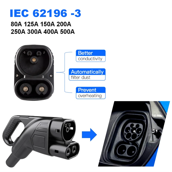 60A 62196 CCS EV Charging Connector
