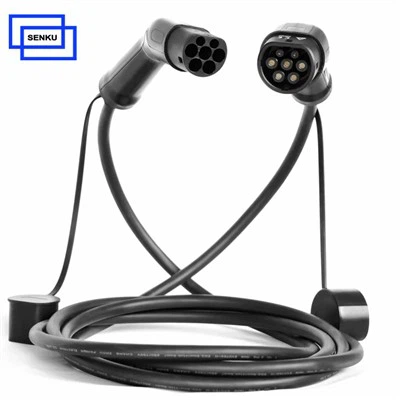 32A 7KW Tegund 2 Til Tegund 2 EV hleðslusnúra