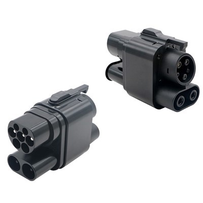 Rafbíll CCS2 til CCS1 hleðslu millistykki